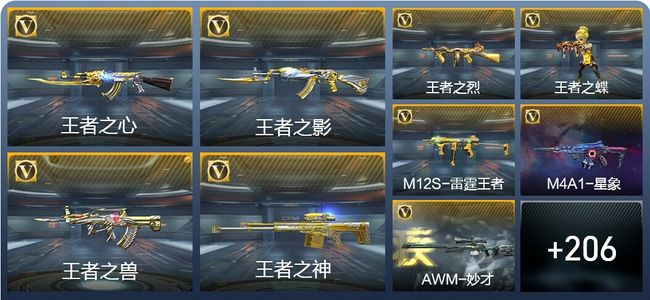 穿越火线：枪战王者16王者武器 215英雄武器 7英雄角色 443万化 枪皇S