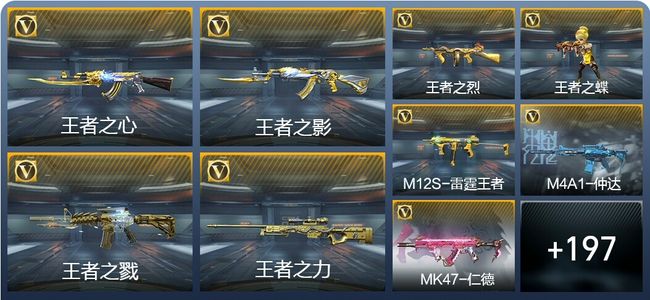 穿越火线：枪战王者V8 16王者武器 227英雄武器 503万化 枪王S