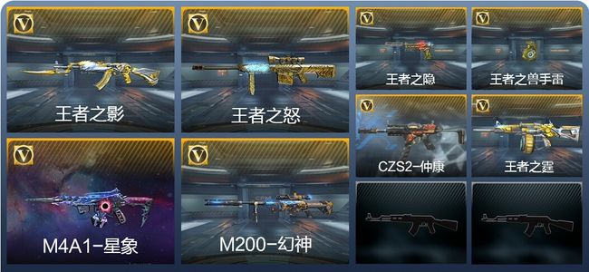 穿越火线：枪战王者V6 5王者武器 114英雄武器 110万化 专家S