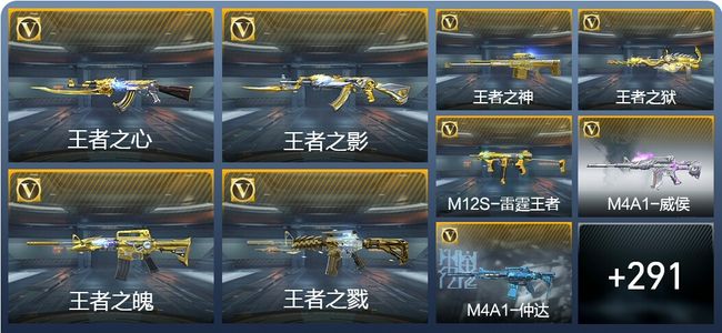 穿越火线：枪战王者25王者武器 300英雄武器 12英雄角色 190万化 枪王S