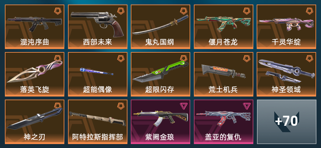 无畏契约12橙皮 8紫皮 84皮肤 26820皮肤总价值 1080已用源晶 白银