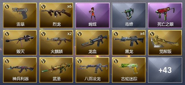 穿越火线（CF）49V武器 5V角色 8皮肤 可排位 新锐
