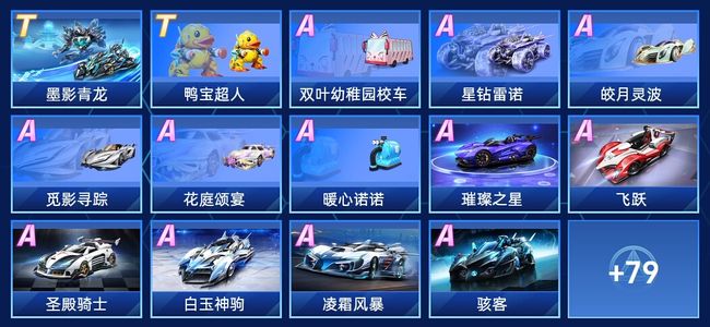 QQ飞车手游V8 2永久T车 59永久A车 93永久赛车 47宠物 男号 钻石