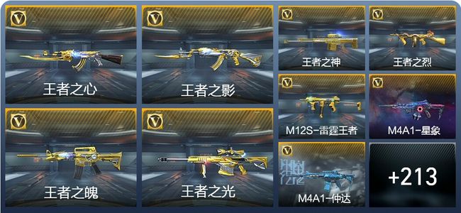 穿越火线：枪战王者V8 25王者武器 223英雄武器 8英雄角色 452万化 枪王