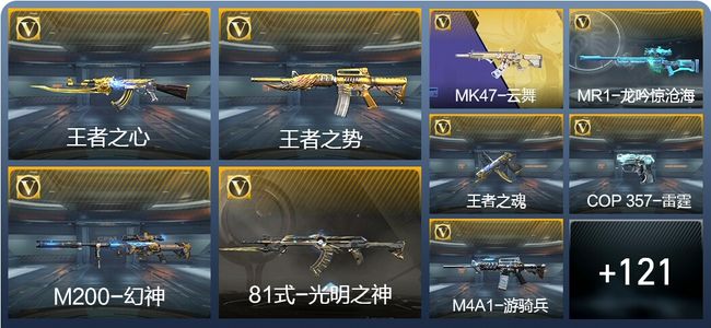 穿越火线：枪战王者8王者武器 130英雄武器 6英雄角色 175万化 专家S