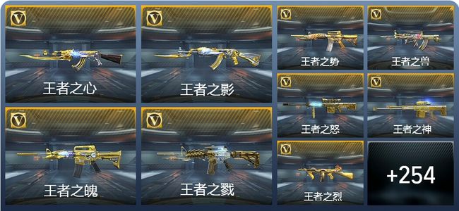 穿越火线：枪战王者V9 29王者武器 318英雄武器 12英雄角色 737万化 枪皇