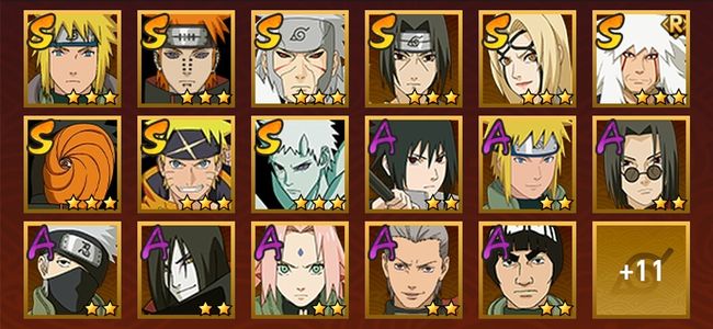 火影忍者V11 9S忍 19A忍 90忍 1164S碎片 16通灵 400W战力 上忍