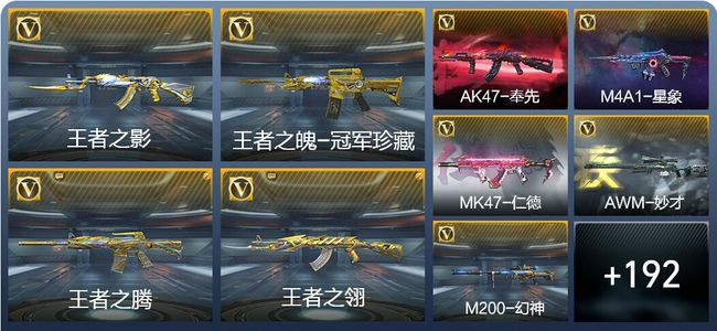 穿越火线：枪战王者V8 26王者武器 243英雄武器 11英雄角色 419万化 枪王SSS
