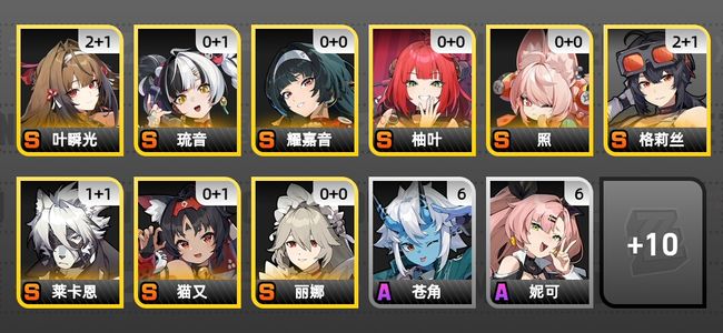 绝区零19黄 14角色黄 9S角色 5S音擎 2S邦布 女主 58