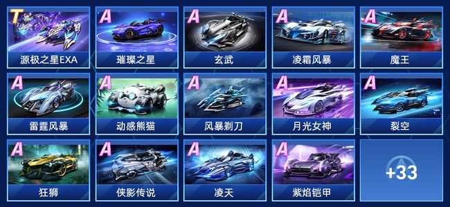 QQ飞车手游V6 1永久T车 24永久A车 47永久赛车 24宠物 男号 铂金