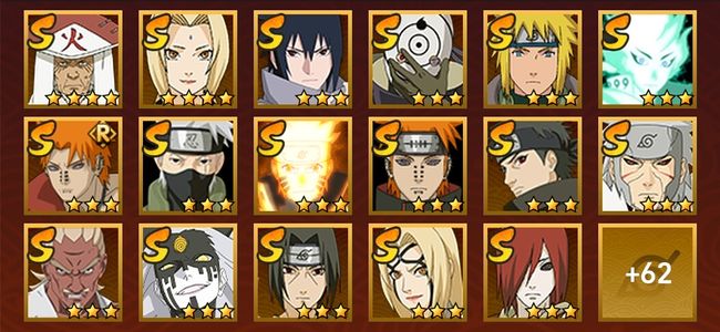 火影忍者V13 30S忍 49A忍 242忍 3759S碎片 31通灵 1000W战力 前50名 影级