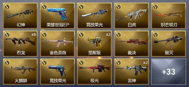 穿越火线（CF）70V武器 2V角色 24皮肤 可排位 新锐