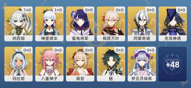 原神26黄 22角色黄 4武器黄 17五星角色 4五星武器 男主 58级
