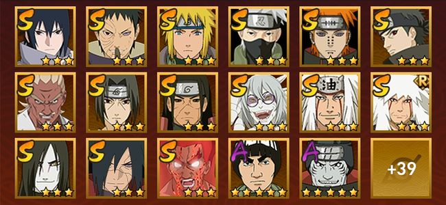 火影忍者V8 19S忍 37A忍 190忍 2304S碎片 20通灵 1000W战力 前500名 上忍