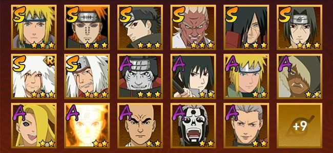 火影忍者V9 8S忍 18A忍 108忍 1022S碎片 14通灵 400W战力 暗部