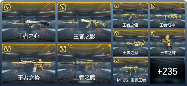 穿越火线：枪战王者V9 32王者武器 269英雄武器 7英雄角色 446万化 枪神