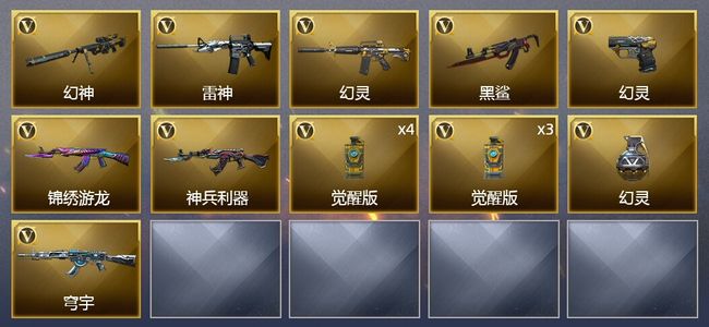 穿越火线（CF）16V武器 10皮肤 可排位 宗师