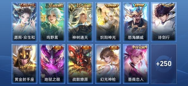 王者荣耀V7 10传说 75史诗 261皮肤 非凡王者