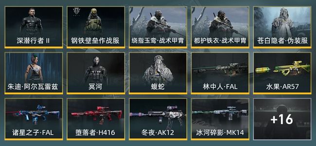 暗区突围库存价值30.6M 2手套 4近战武器 8金套装 15金枪皮 信誉5级 暗区传说