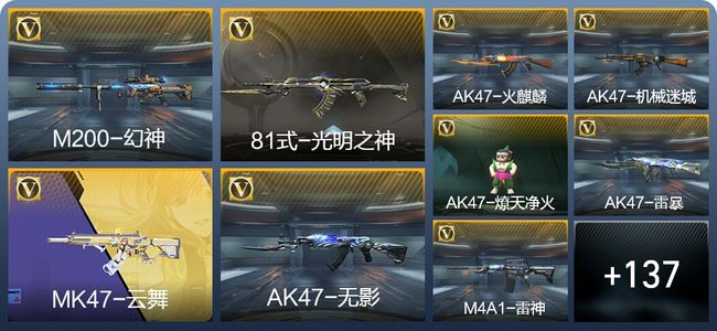 穿越火线：枪战王者V2 1王者武器 146英雄武器 6英雄角色 156万化 大师S