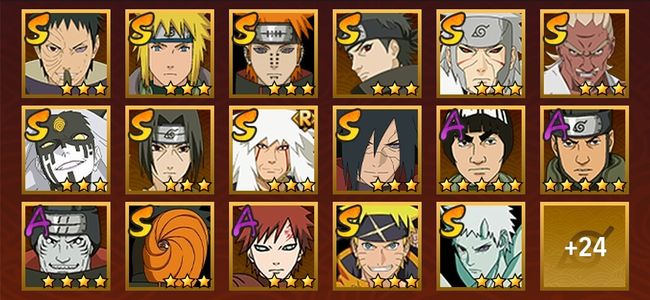 火影忍者V10 15S忍 26A忍 147忍 2076S碎片 21通灵 700W战力 前1000名 上忍