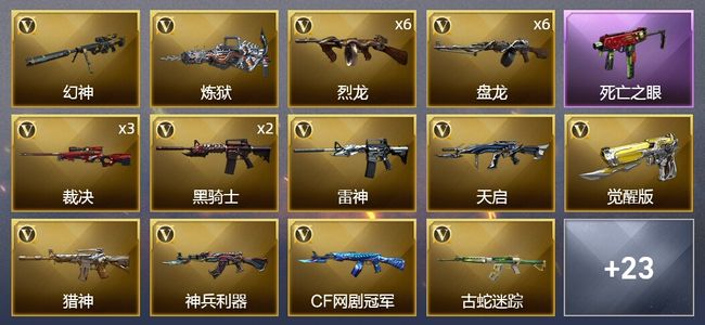 穿越火线（CF）39V武器 2V角色 4皮肤 可排位 新锐