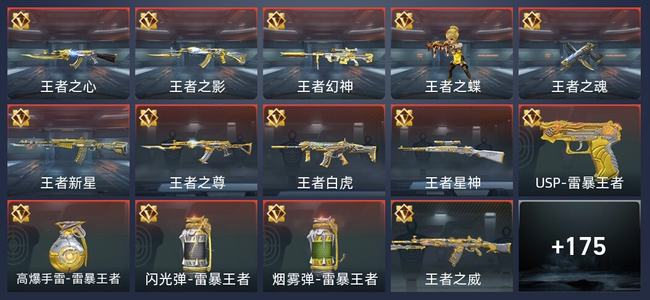 穿越火线：枪战王者14王者 177英雄武器 12英雄角色 218万化 专家S
