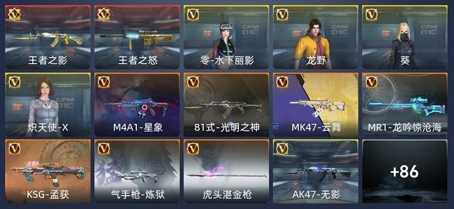 穿越火线：枪战王者2王者 225英雄武器 5英雄角色 新锐