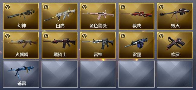 穿越火线（CF）15V武器 1V角色 可排位 专家