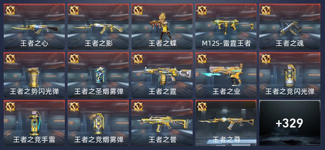 穿越火线：枪战王者V6 17王者 329英雄武器 14英雄角色 496万化 专家S