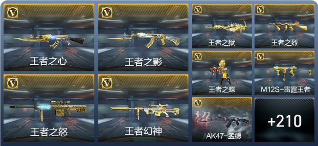 穿越火线：枪战王者V8 20王者武器 235英雄武器 8英雄角色 443万化 专家