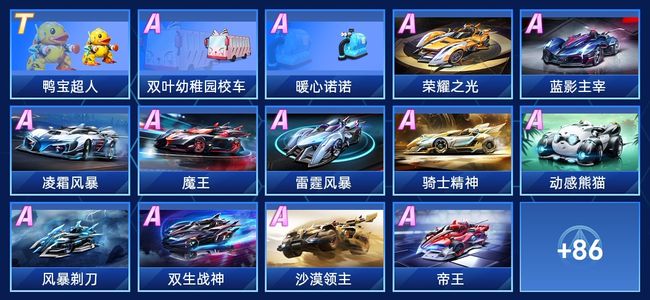 QQ飞车手游V6 1永久T车 60永久A车 100永久赛车 38宠物 男号 铂金