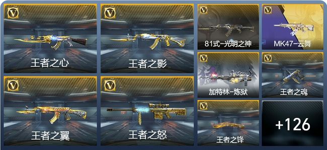 穿越火线：枪战王者V7 10王者武器 149英雄武器 2英雄角色 318万化 枪王SSS