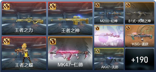 穿越火线：枪战王者V7 10王者 222英雄武器 5英雄角色 401万化 专家S