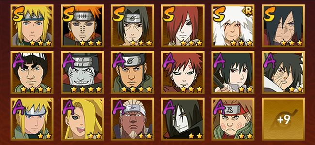 火影忍者V6 6S忍 20A忍 99忍 992S碎片 14通灵 500W战力 见习