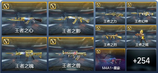 穿越火线：枪战王者V8 28王者武器 263英雄武器 10英雄角色 403万化 大师SS