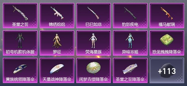 和平精英5升级枪 4粉装 69套装 31973热力 3印记