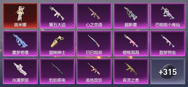 和平精英【苹果版】1载具 25升级枪 13粉装 7尾迹 189套装 103010热力 10印记