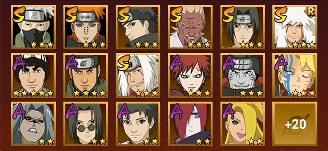 火影忍者V10 8S忍 29A忍 138忍 1180S碎片 17通灵 500W战力 前1000名 见习