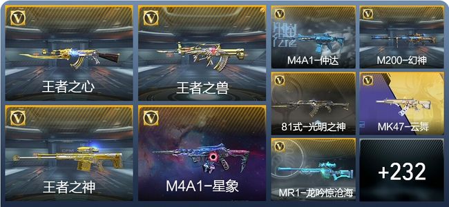 穿越火线：枪战王者V7 9王者武器 265英雄武器 6英雄角色 408万化 枪皇SS