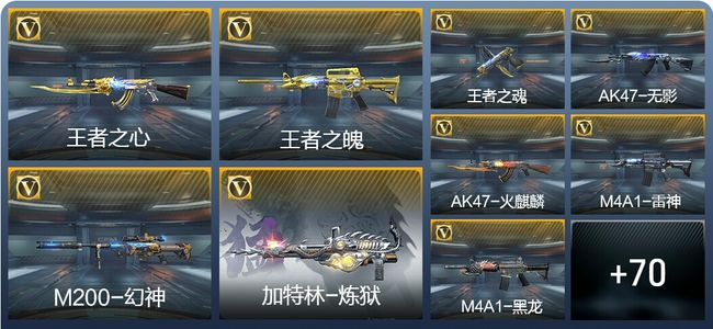 穿越火线：枪战王者V6 3王者武器 82英雄武器 3英雄角色 163万化 大师S