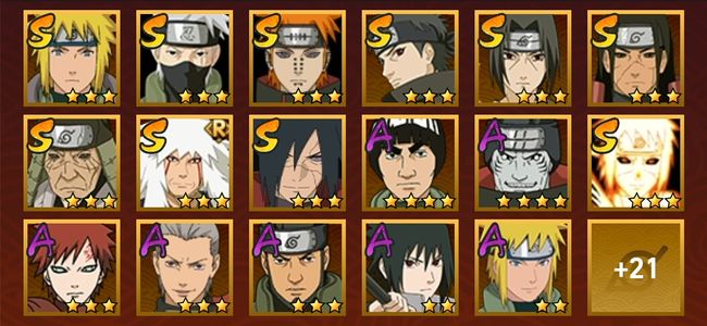 火影忍者V10 11S忍 28A忍 130忍 1521S碎片 15通灵 500W战力 上忍