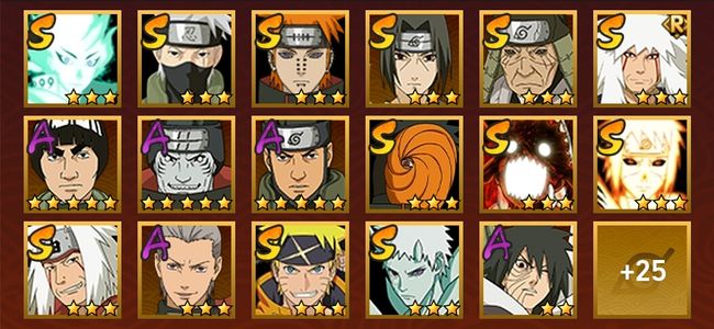 火影忍者V8 12S忍 31A忍 127忍 1487S碎片 17通灵 600W战力 前500名 影级