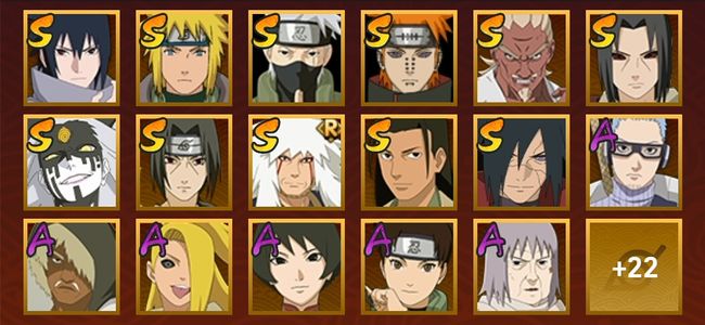 火影忍者V9 12S忍 28A忍 142忍 1438S碎片 16通灵 600W战力 上忍