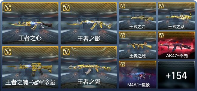 穿越火线：枪战王者V8 22王者武器 181英雄武器 4英雄角色 273万化 枪王SS