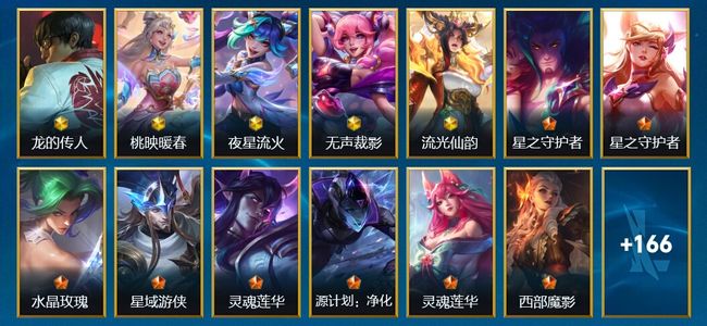 英雄联盟手游（lol手游）5神话 17传说 83史诗 179皮肤 137英雄 翡翠