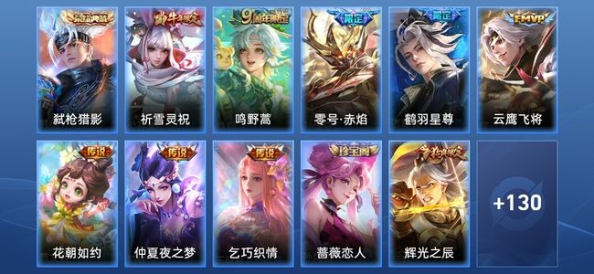 王者荣耀1典藏 8传说 34史诗 141皮肤 最强王者