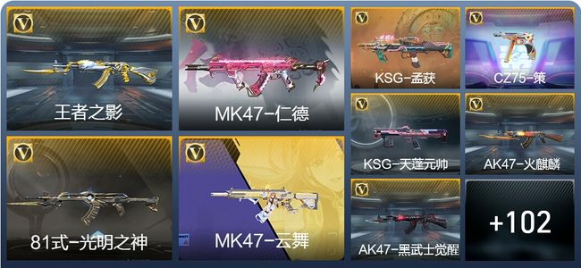 穿越火线：枪战王者V4 1王者武器 202英雄武器 新锐
