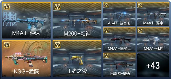 穿越火线：枪战王者V3 1王者武器 122英雄武器 新锐