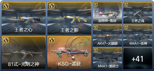 穿越火线：枪战王者V1 1王者武器 113英雄武器 新锐
